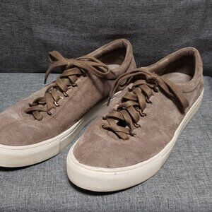 Men's Size 10 1/2 K-Swiss Court Style Taupe Suede Lace Up Shoes